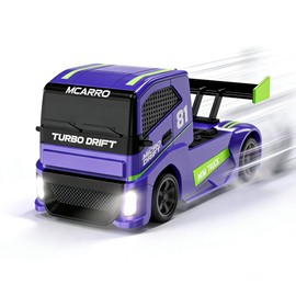 MCARRO 1:87 RC Drift Truck, 2.4 GHz RC Car, 4-Wheel Drive, Scale Control, Simulation Brake Caliper, Car Model, Birthday Gift, Boys, Gift