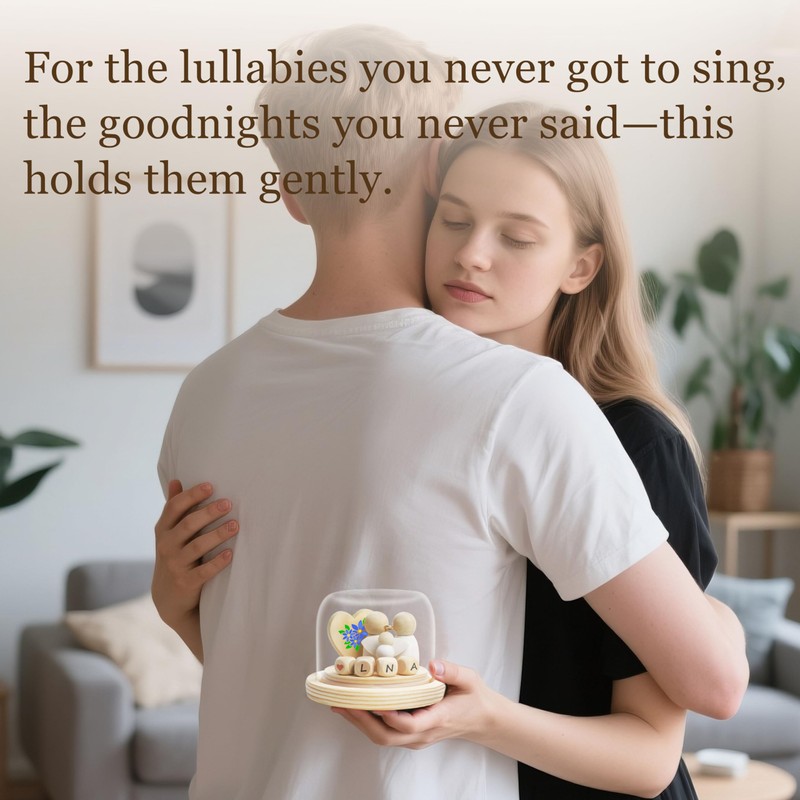 DIY Miscarriage Gifts for Mothers Glass and Wooden Box Miscarriage