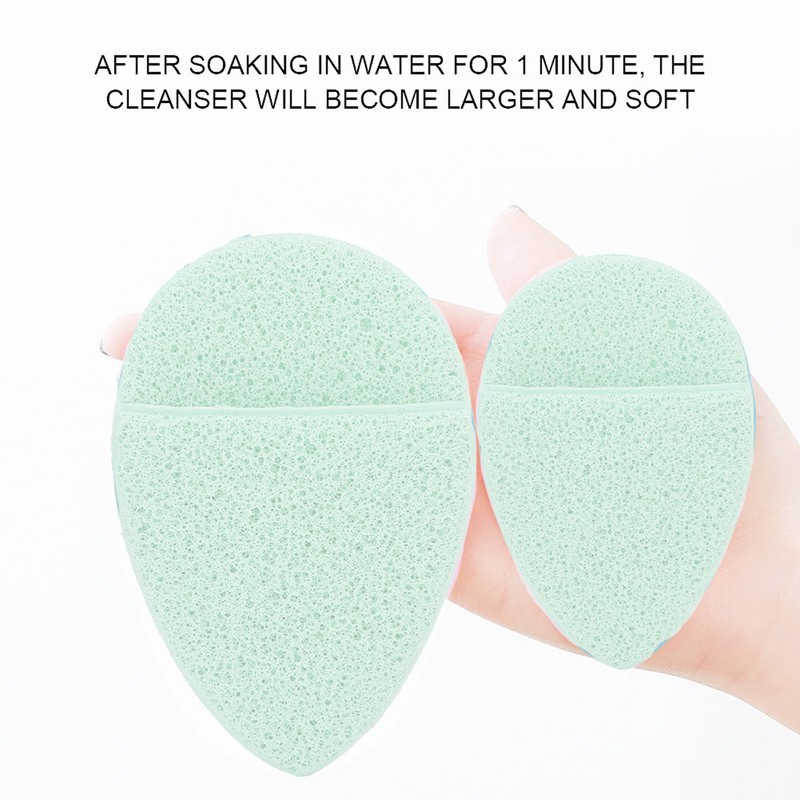 5pcs Makeup Cleaning Puff Hydrophilic Soft Exfoliator Face Cleaning Pad