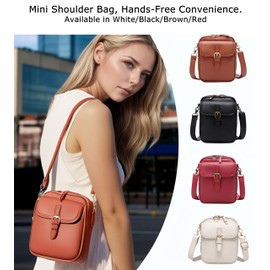 Crossbody Bags for Women Anti Theft, Vintage Faux Leather Travel Purses Small Shoulder Sling Messenger Bag, Large Capacity