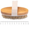 K-Pro Dry Brush Body Brush Natural Bristles - Cellulite Wood