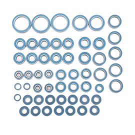 Steel Bearing Kit, 55PCS RC Car Bearings 115g 4.1oz Deep Groove Ball Bearings Parts for 1/10 RC Crawler Car Upgrade