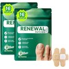 16 Patches para Uñas con Aceite de Árbol de Té - Parches de Hidrogel para Uñas Gruesas y Decoloradas - Mejora la Apariencia y Vitalidad de las Uñas Quebradizas - Diseño Transpirable y Protector（2pcs）