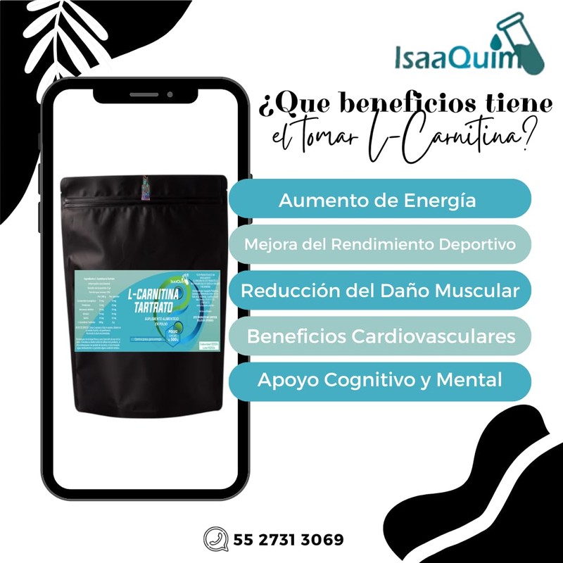 IsaaQuim L-Carnitina de Tartrato de 500 gr