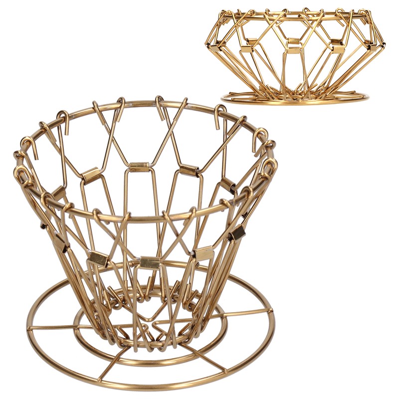 Pour Over Coffee Dripper 304 Stainless Steel Foldable Portable Drip