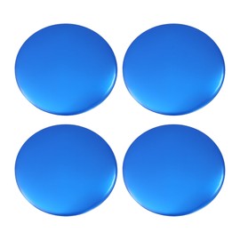 ACROPIX 56.5mm Car Universal Wheel Center Hub Caps Emblem Badge Decal Sticker Gloss Blue - Pack of 4