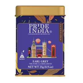 Pride Of India - Natural Energize Herb Tea - 25 Count, 6-Pack (150 Tea Bags @ $0.16 per Bag) - Perfect blend of Tulsi Holy Basil & Assam Black Tea, Strong Boosting Flavor, Great Value, Med Caffeine