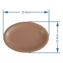 Boris 20 Platos Tampiqueños Mini Blanco 22.9cm 332ml Ovalado