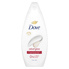 Dove Velvet Glow Body Wash microbiome-gentle body cleanser for softer, smoother skin after one shower 225 ml