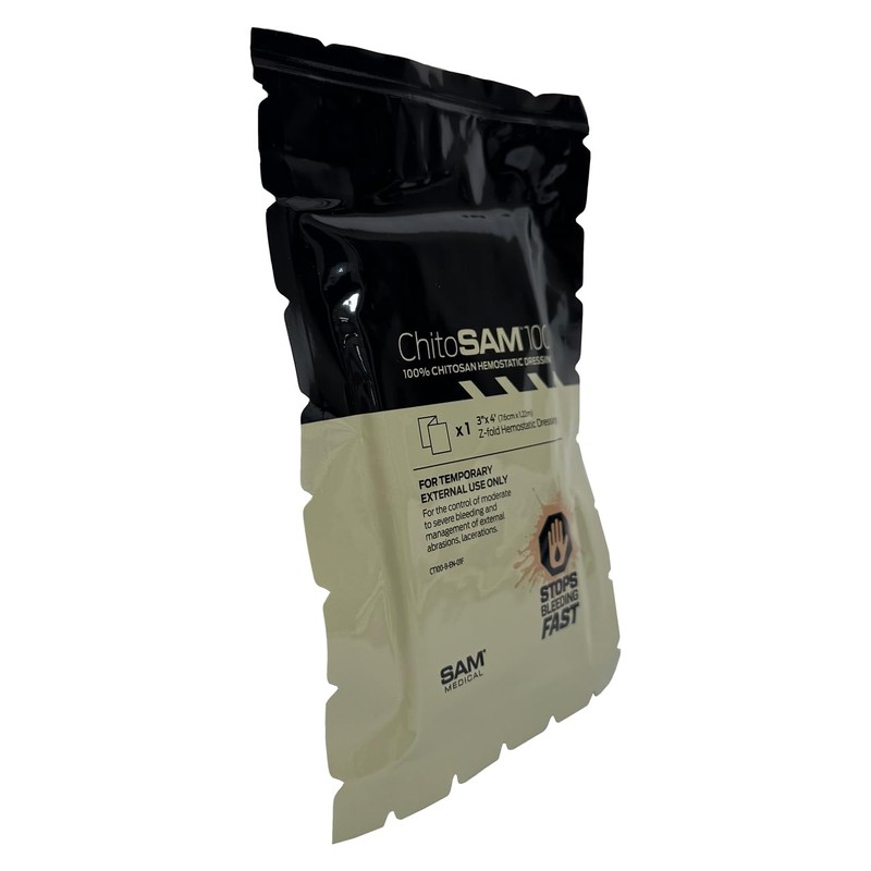 CHITO-SAM 100-3" X 4' Z FOLD Hemostatic Dressing
