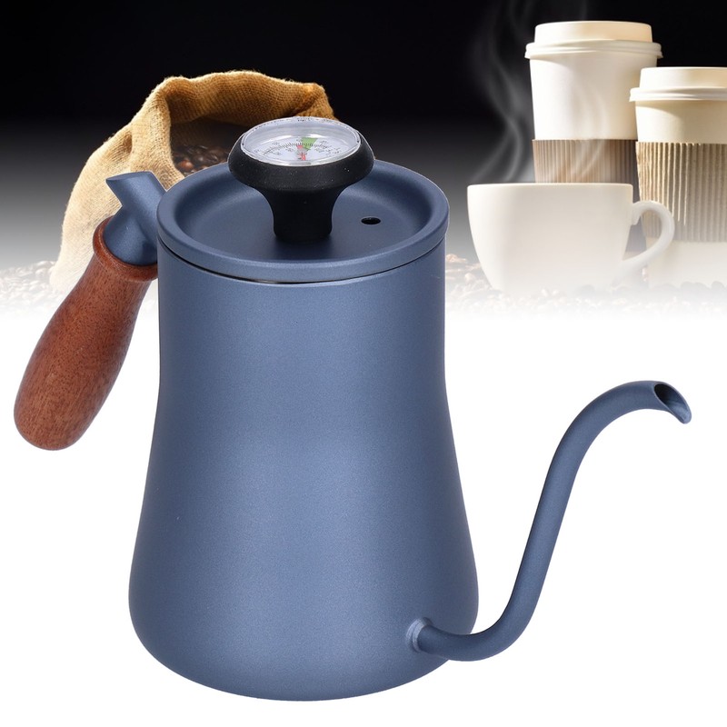 550ml Gooseneck Coffee Kettle Pour Over Coffee Maker with Thermometer