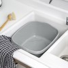 M1SS Set of 2 Soft Grey Plastic Medium Dish Drainer
