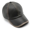 Gorra de béisbol de piel sintético clásico lavada, unisex, color