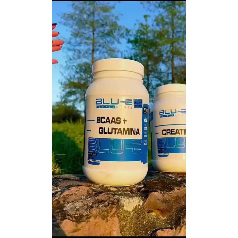 Aminoácidos Bcaas Glutamina Blu-e 1kg Varios Sabores