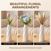 White Plastic Flower Vase with Narrow Neck