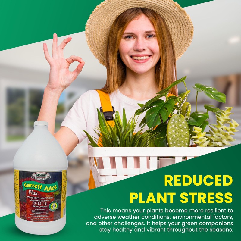 Medina Garrett Juice Plus -Liquid Plant Food & Fertilizer for