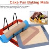 Goalfly 8 Inch Square Silicone Baking Mat, Set of 3