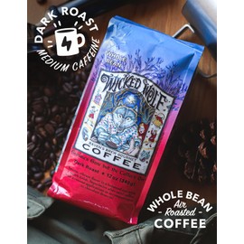 Raven's Brew Coffee Full Bodied Coffee Dark Roast Whole Bean - Wicked Wolf 12oz