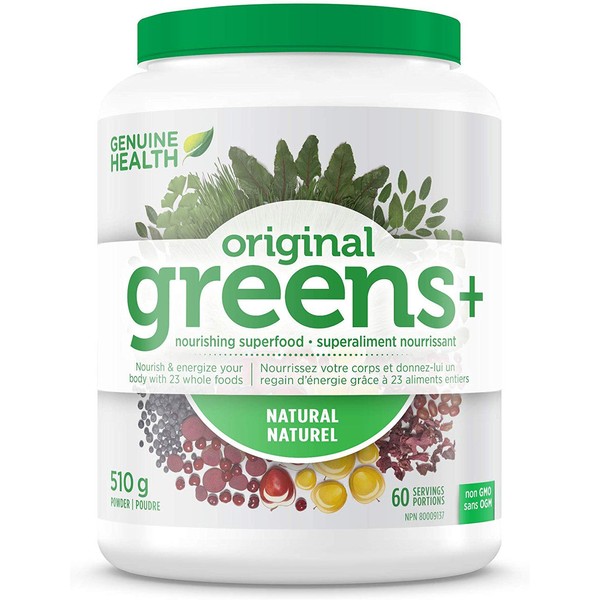 Genuine Health Greens+ Original Powder Natural, 510g