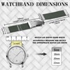 Anbeer Braided Nylon Watch Band, 0.7 inch (18 mm), 0.8