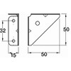 TERF® 12 Pcs Heavy Duty 50mm Angel Mounting Corner Brace