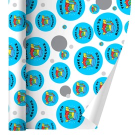 GRAPHICS & MORE Time to Bounce House Funny Humor Gift Wrap Wrapping Paper Roll