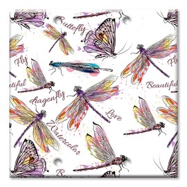 Art Plates - Two Gang Blank Switch Plate Cover - Dragonfly Love - (Made in USA)