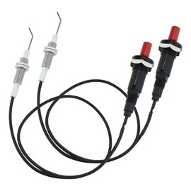 DALQUIS 2 Set Propane Push Button Piezo Igniter, Piezo Spark Ignition with 20" Long Wire and Ceramic Electrode Igniter for Gas Grill Range Firepit Oven Heater Kitchen Igniter