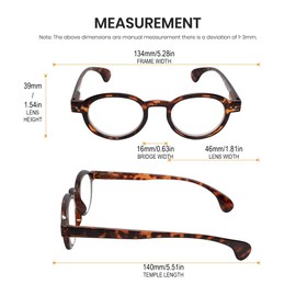 Calabria R217 Oval Reading Glasses +2.50 Tortoise Havana Women Designer Chic Trendy Readers Stylish Spring Hinged Eyeglasses