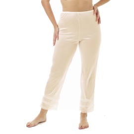 Underworks Nylon Ankle Length Beige Pantliner Pant Slip with Snip a Length Beige Medium