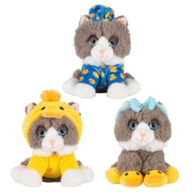 That Little Puff 5-Inch Get Ready With Me Plush 3-Pack - Cute Collectible Gift for Kids & Fans Featuring Yellow Duck Hoodie & Duck Slippers