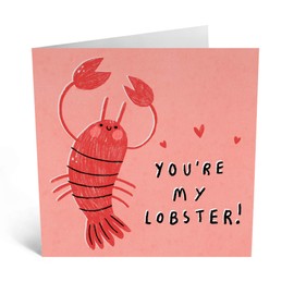 Central 23 Cute Wedding Anniversary Card for Her - You're My Lobster - Cute Valentine's Day Card for Husband Wife Boyfriend Girlfriend - Anniversary Card for Men Women