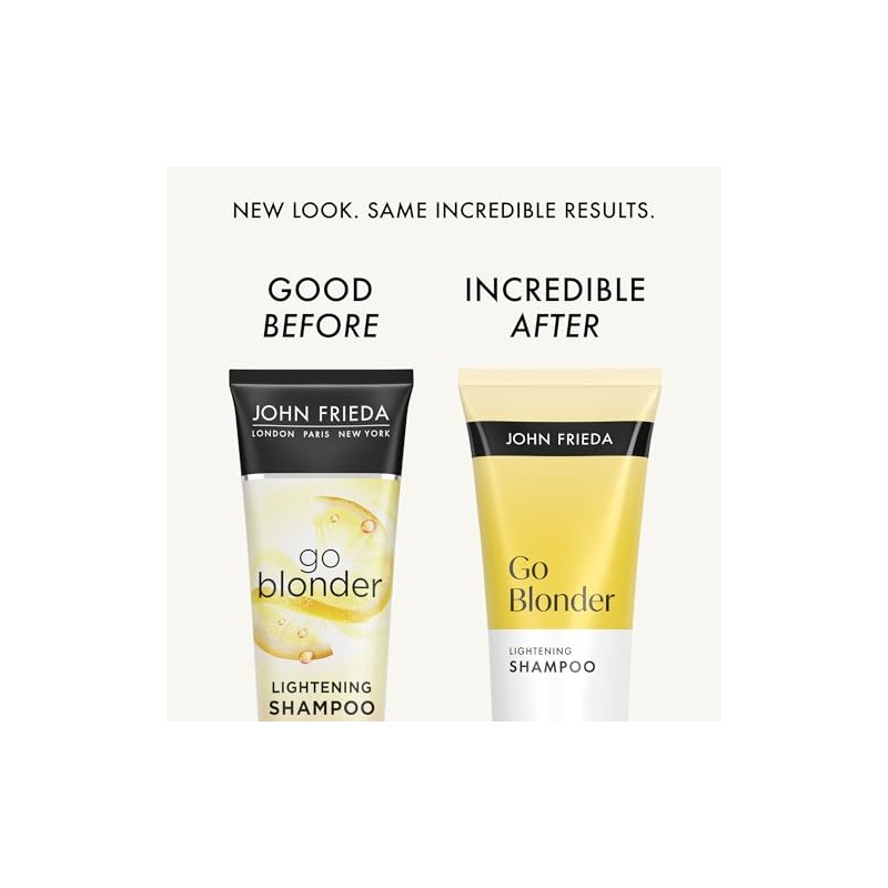 John Frieda Go Blonder - Champú aclarador, champú rubio, 8.3