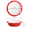 Lawei 4 Pack Ceramic Pie Pans, 6.5 inch Mini Pie