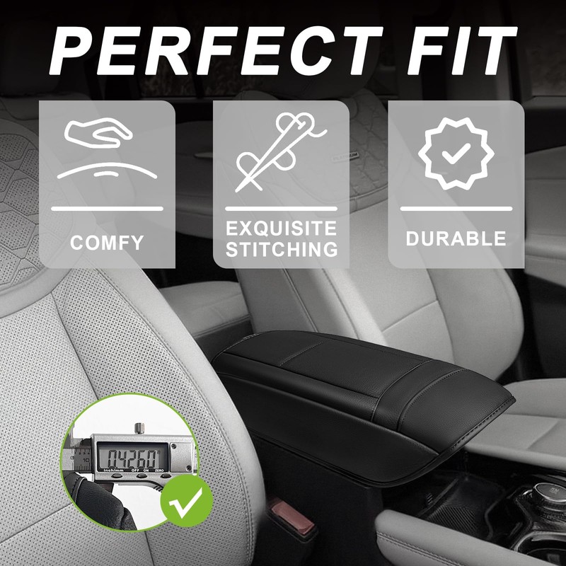 Muslogy Center Console Armrest Cover Compatible with Ford Explorer 2020-2024