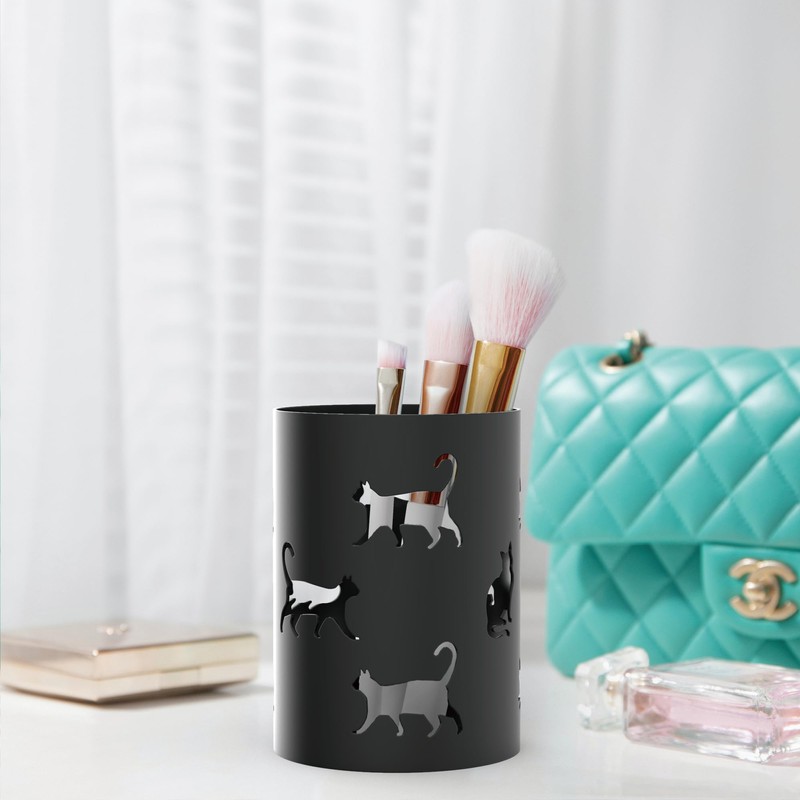 Mango Steam Metal Pen Holder, Makeup Brush Cup Organizer for