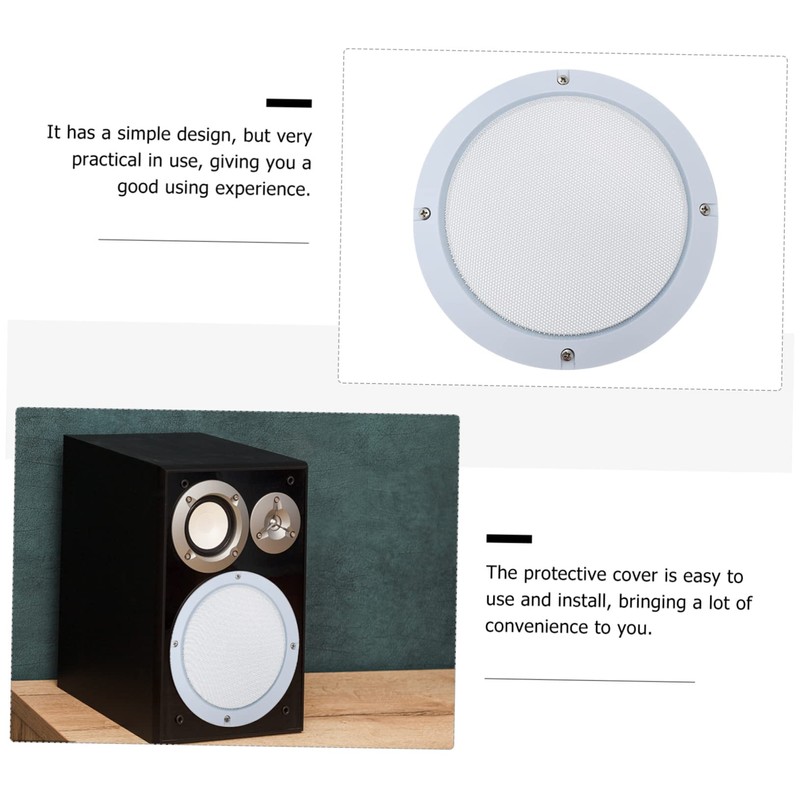 Gatuida Set of 2 Speaker Covers Steel Mesh Grille Protectors