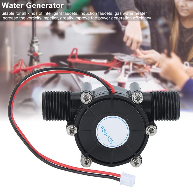 MUNEFE 12V 10W Water Generator, DC Water Turbine, Wind Mill