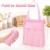 Travel Hanging Toiletry Bath Organizer Caddy with Zipper, 1Pc College
