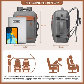 Joyway Carry on Travel Backpacks, 40L Extra Large Travel Backpack for Men & Women Airline Approved, Large Suitcase Backpack with 7 Storage Bag, Water Resistant Weekender Bag