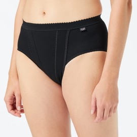 Sloggi Women's Tai 2 Pack Control Knickers, Black, 16 UK