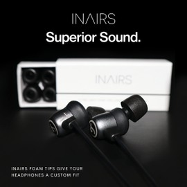 INAIRS AIR2 (S) - 5 Paar Kopfhörer Aufsätze - Felsenfester Halt beim Sport und intensives Klangerlebnis