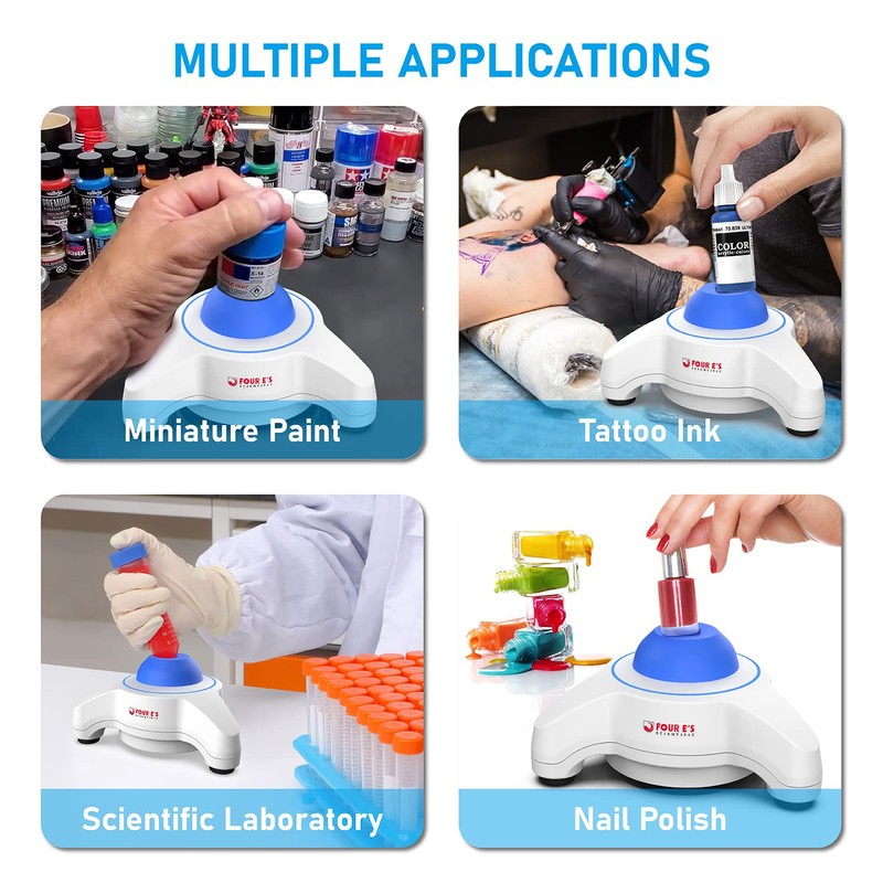 FOUR E'S SCIENTIFIC Mini Vortex Mixer - Lab Vortex Shaker,