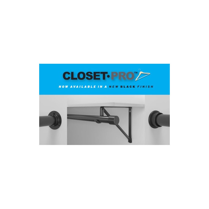 Closet Pro CD-0024-18/30WT Heavy Duty Adjustable Rod, 18 by 30-Inch,
