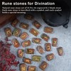BEZAVO Unakite Rune Stones Set with Engraved Elder Futhark Alphabet