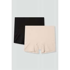 JAJU [JAJU] Women's Perfect Inken No-Line Boyshorts Panty_Beige & Black