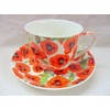 Field Poppy Jumbo Cup and Saucer