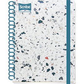 Scribe, EXCELLENCE T, Cuaderno Espiral Sencillo Book de Pasta Dura, Raya de 100 Hojas (Diseño de Portada Aleatoria)