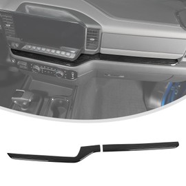 Linskip Dashboard Bottom Strip Trim Compatible with Chevolet Silverado 2022+, Above Glove Box Molding Line Decor Covers, Interior Accessories(Dark Wood Grain)