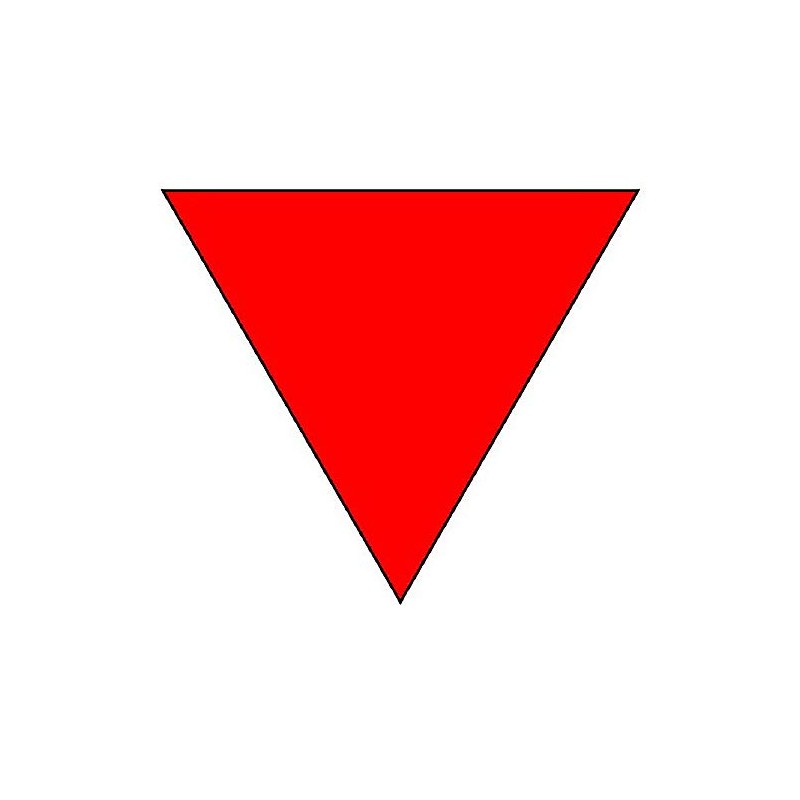 Unit 319-52 Fire Brigade Entrance Station, Reflective, Triangular (2 Pieces)